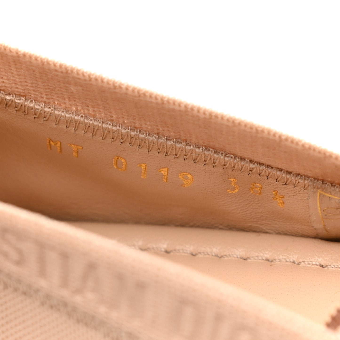 Micro Mesh Academy Lace-Up Ballerina Flats 38.5 Nude