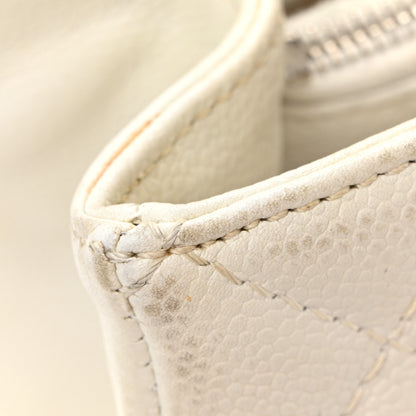 Chanel Caviar Quilted Grand Shopping Tote GST White 12 of 13