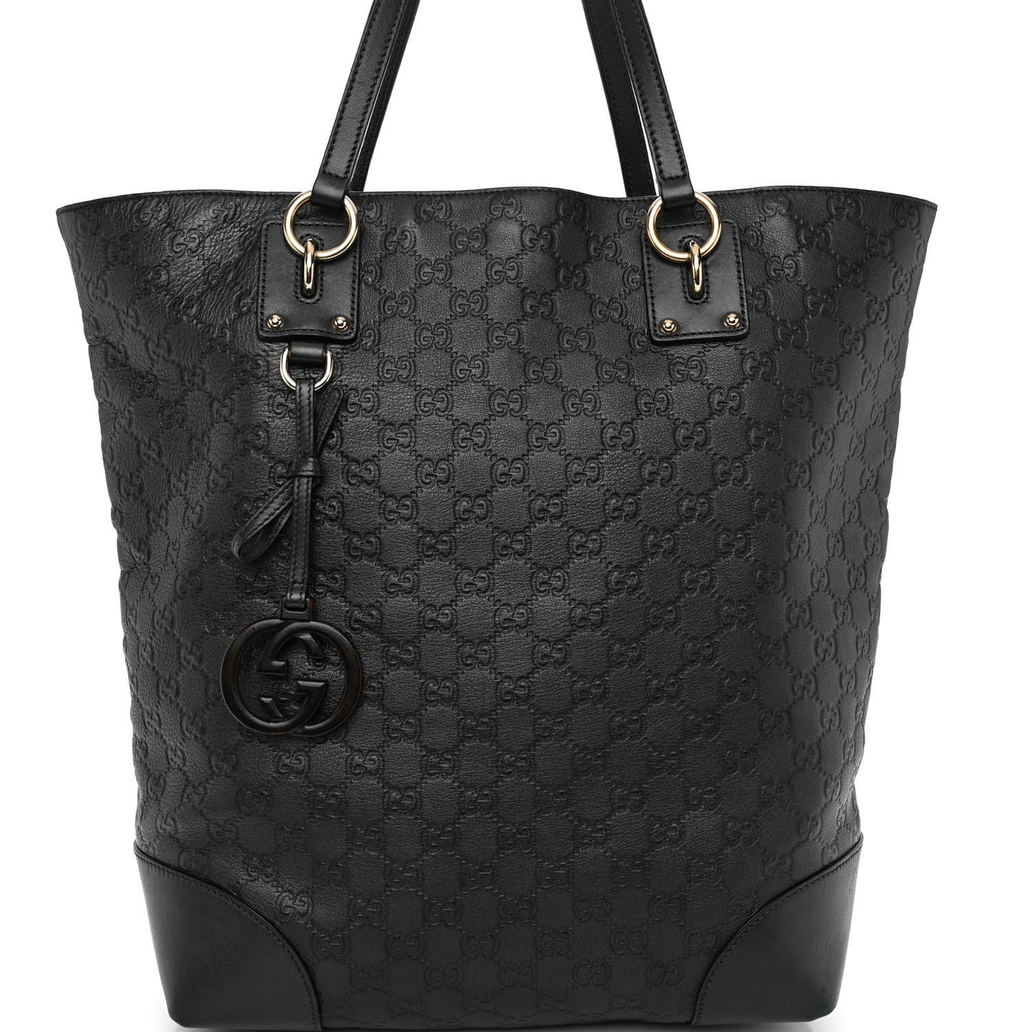 Guccissima Large Interlocking G Tote Dark Green