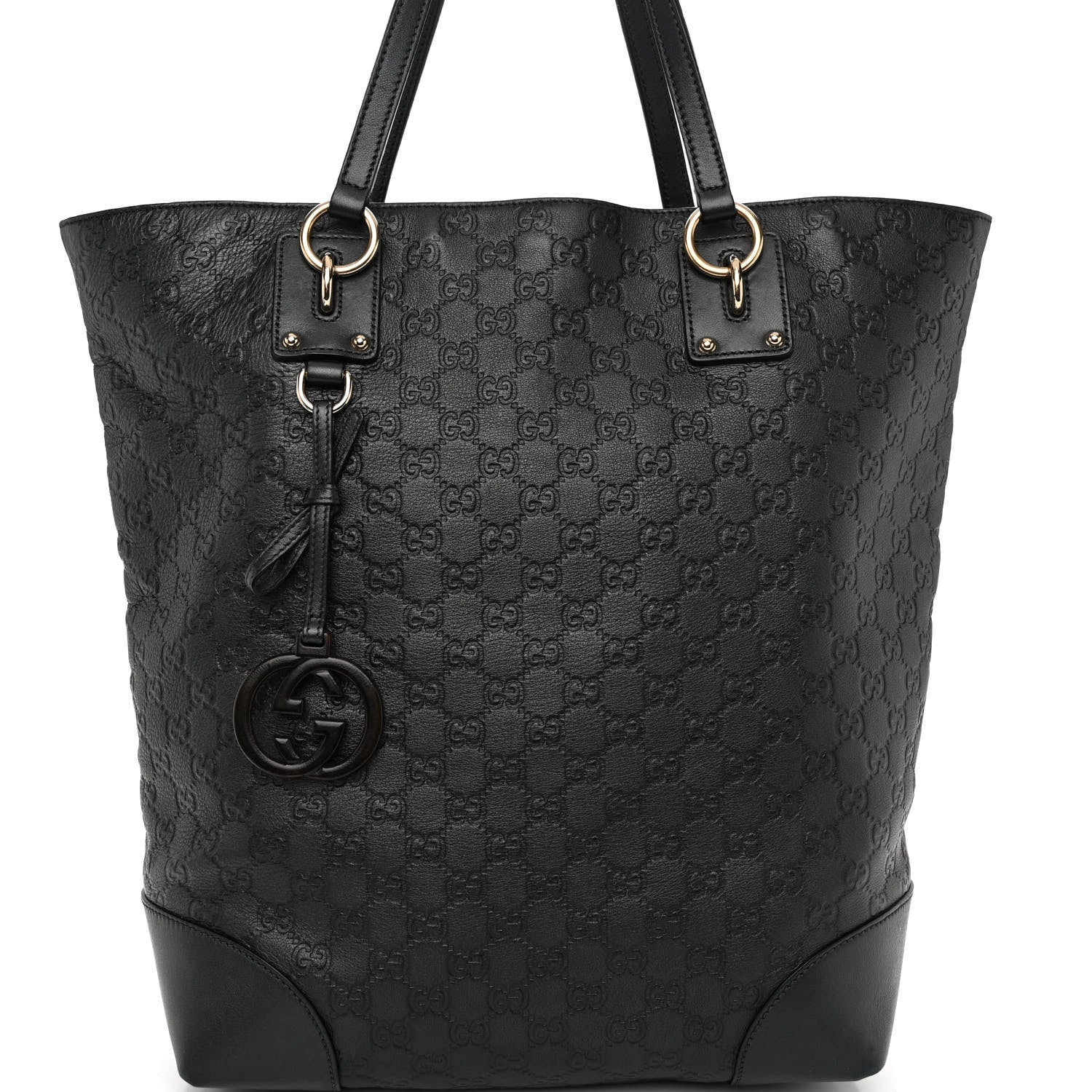 Gucci Guccissima Large Interlocking G Tote Dark Green 7 of 9