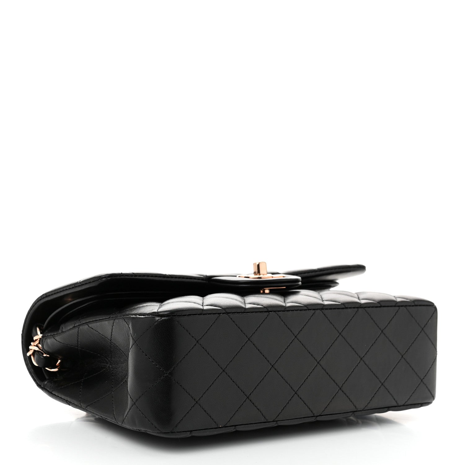 Chanel Lambskin Quilted Small Double Flap Black 4 of 11