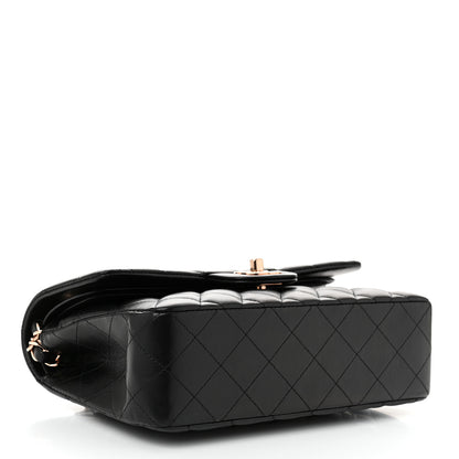 Chanel Lambskin Quilted Small Double Flap Black 4 of 11