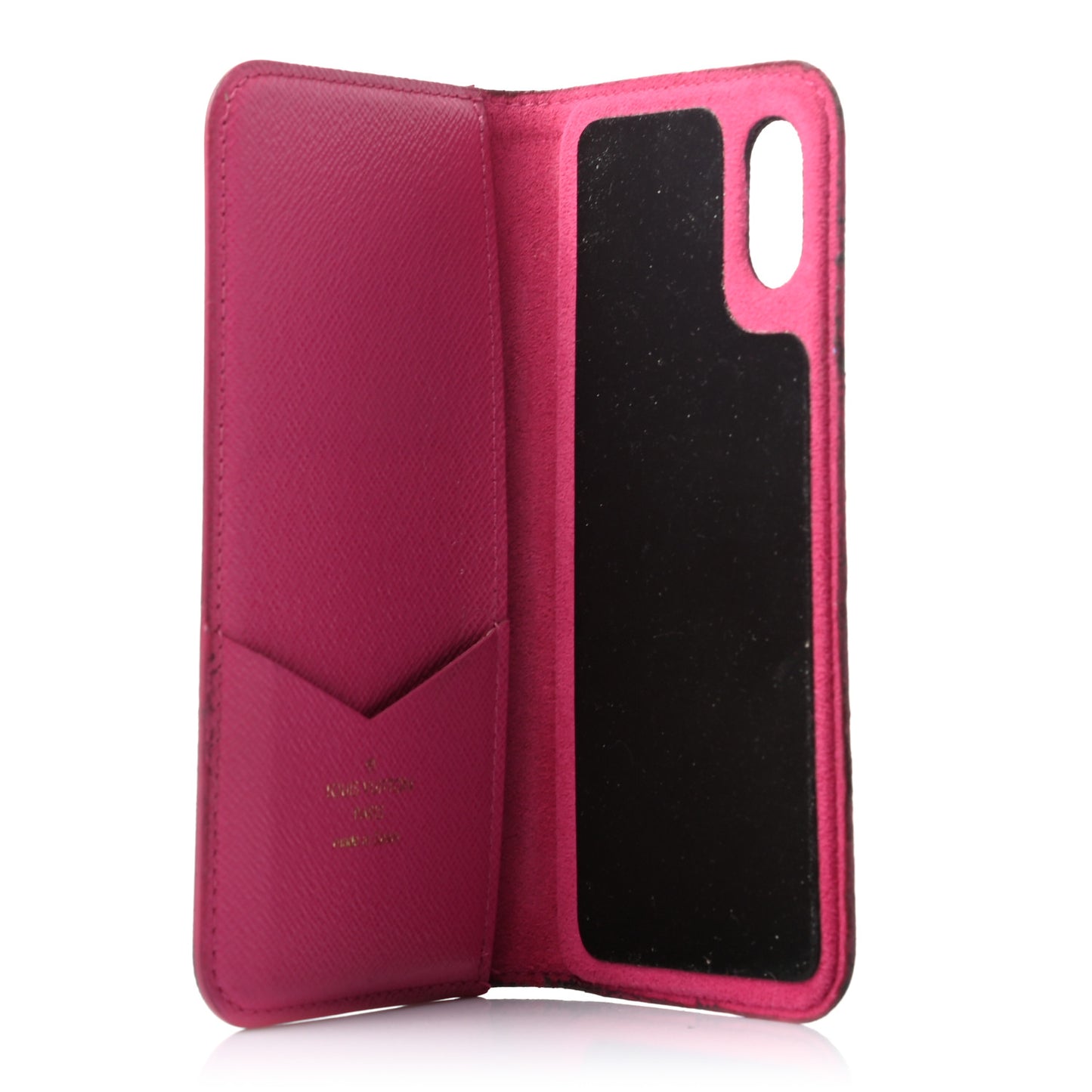 Monogram iPhone X Folio Case Rose Pop