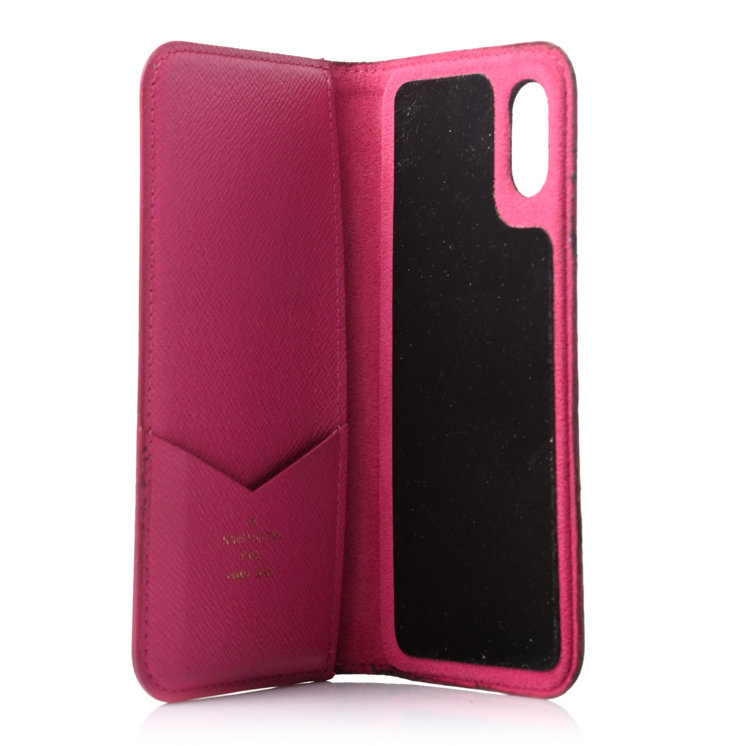 Louis Vuitton Monogram iPhone X Folio Case Rose Pop 5 of 6