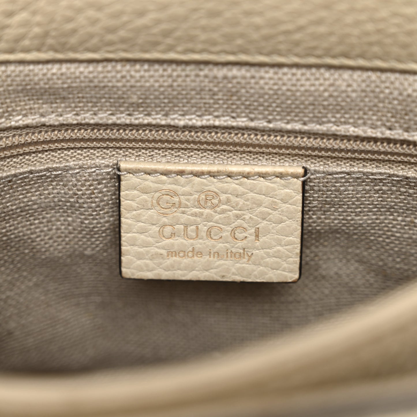 Dollar Calfskin Interlocking G Crossbody Bag Mystic White