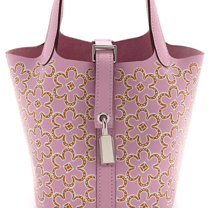 Hermes Swift Micro Lucky Daisy Picotin Lock Mauve Sylvestre 8 of 11