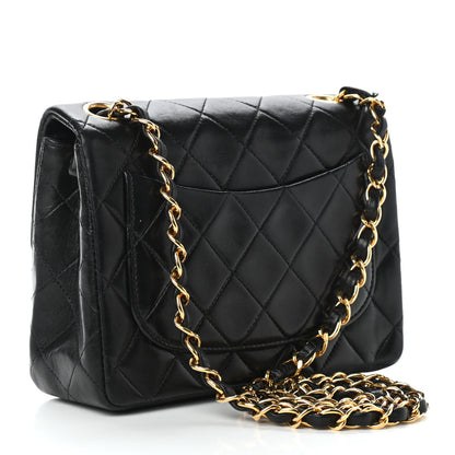 Chanel Lambskin Quilted Mini Square Flap Black 3 of 10
