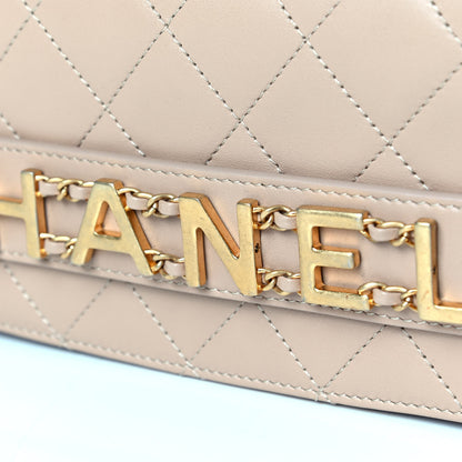 Chanel Calfskin Quilted Small Enchained Flap Beige 6 of 7