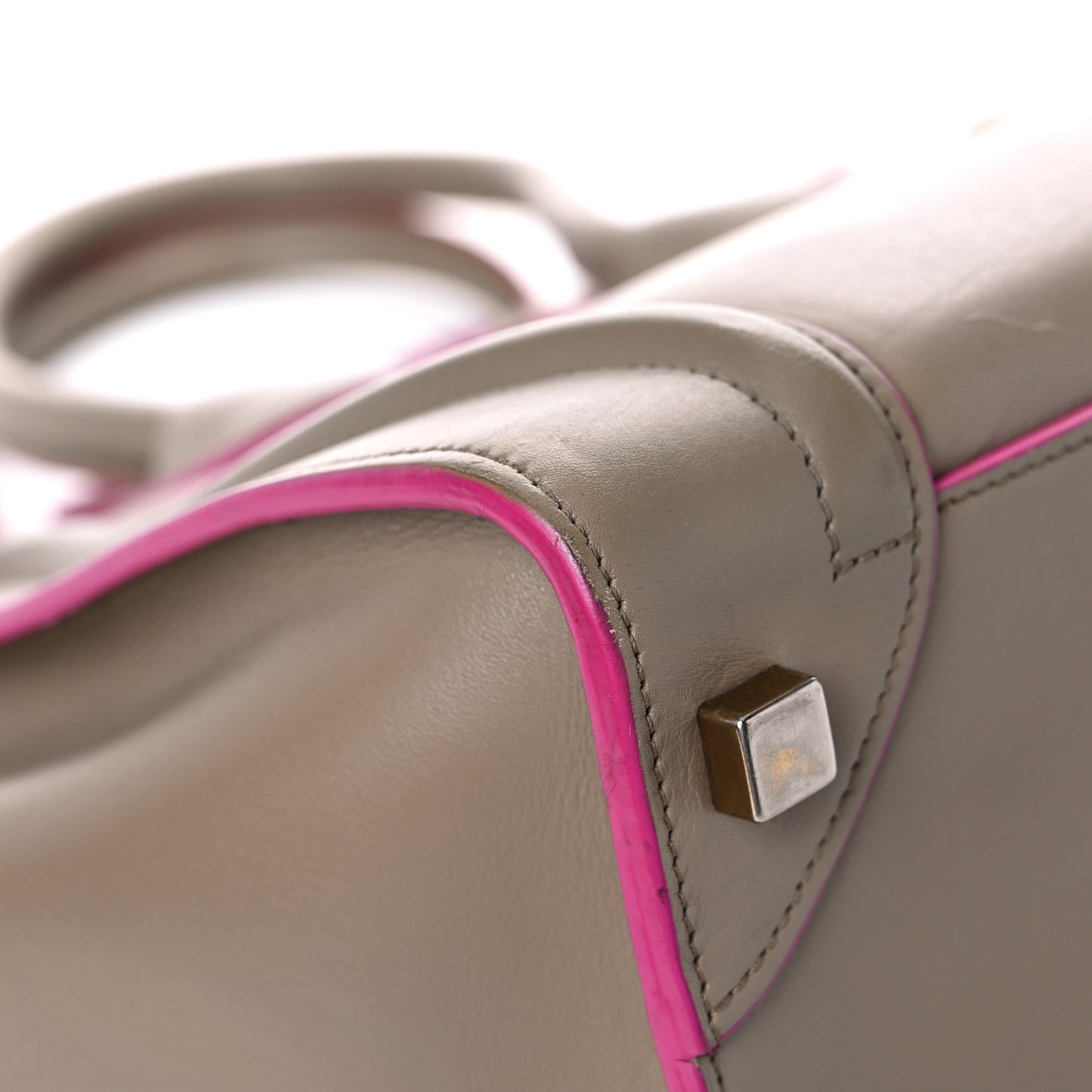 Palmelato Calfskin Micro Luggage Beige