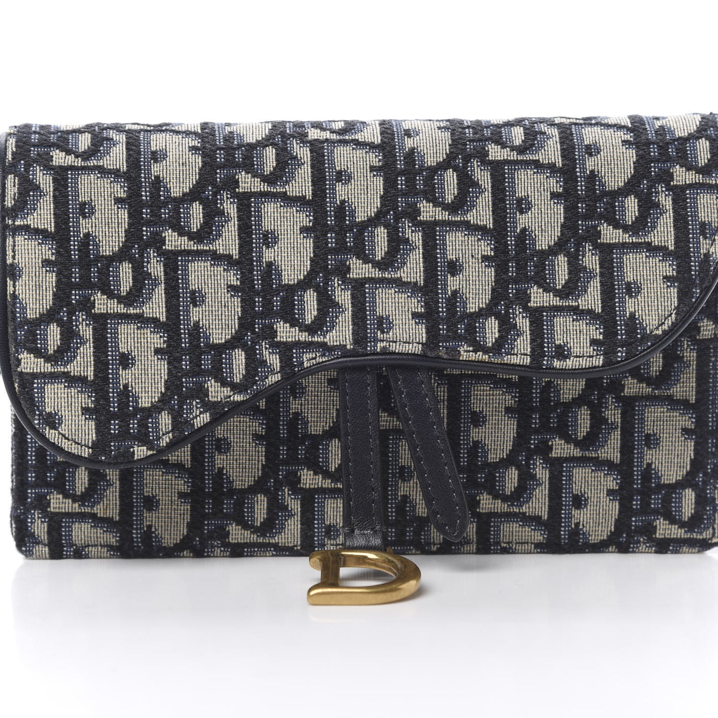 Oblique Saddle Belt Bag Blue