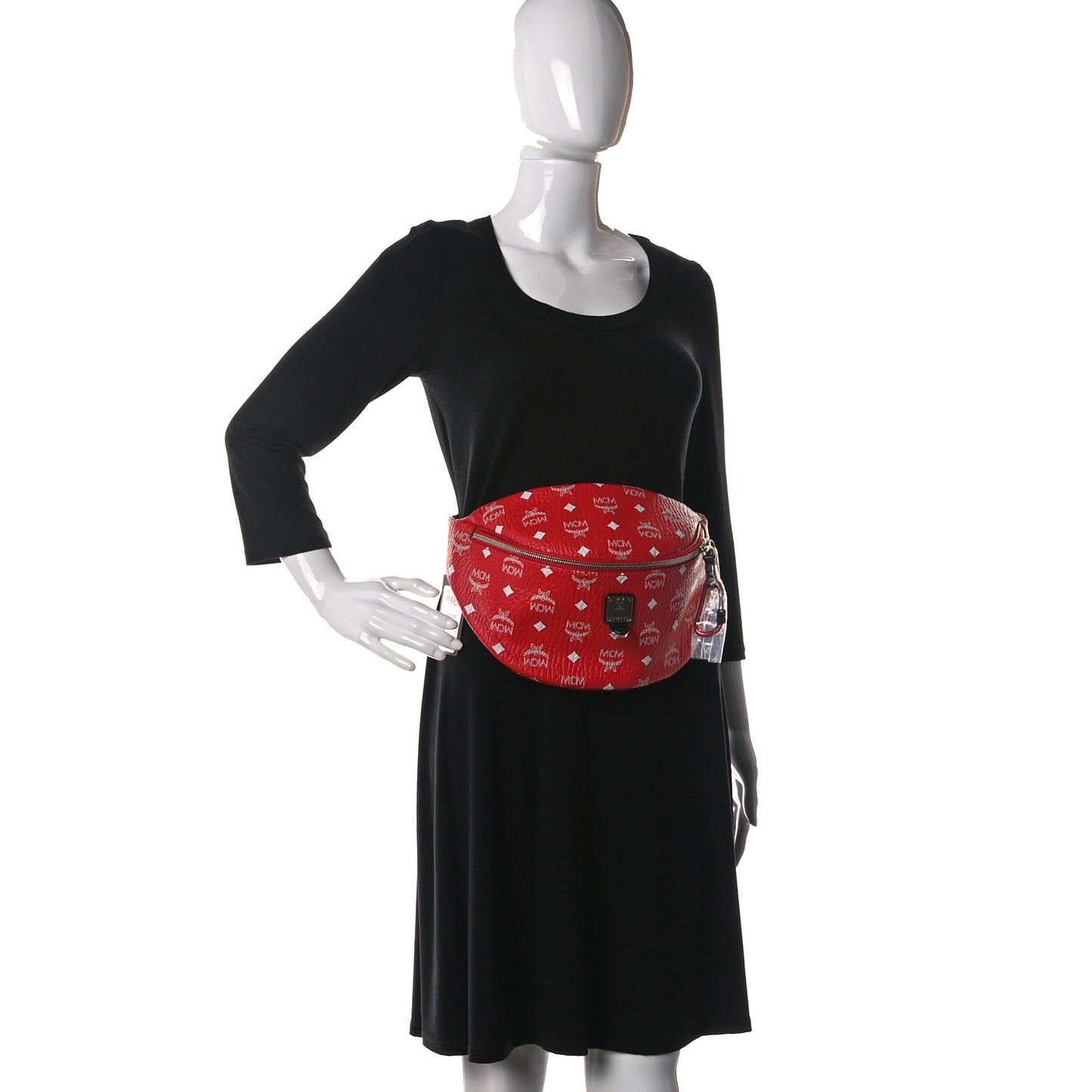 Visetos Large Fursten Belt Bag Red