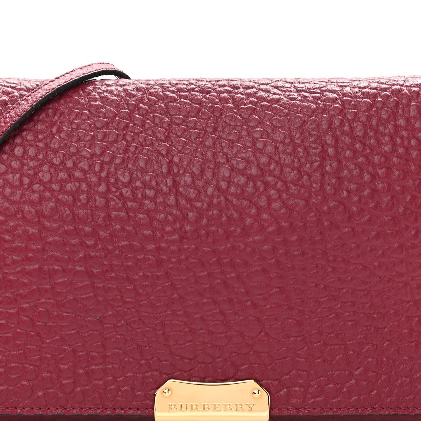 Signature Grain Medium Mildenhall Crossbody Bag Dark Plum