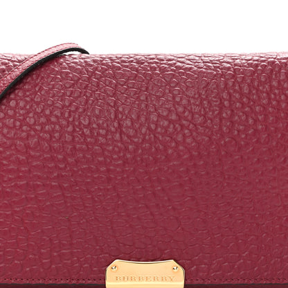 Burberry Signature Grain Medium Mildenhall Crossbody Bag Dark Plum 9 of 11