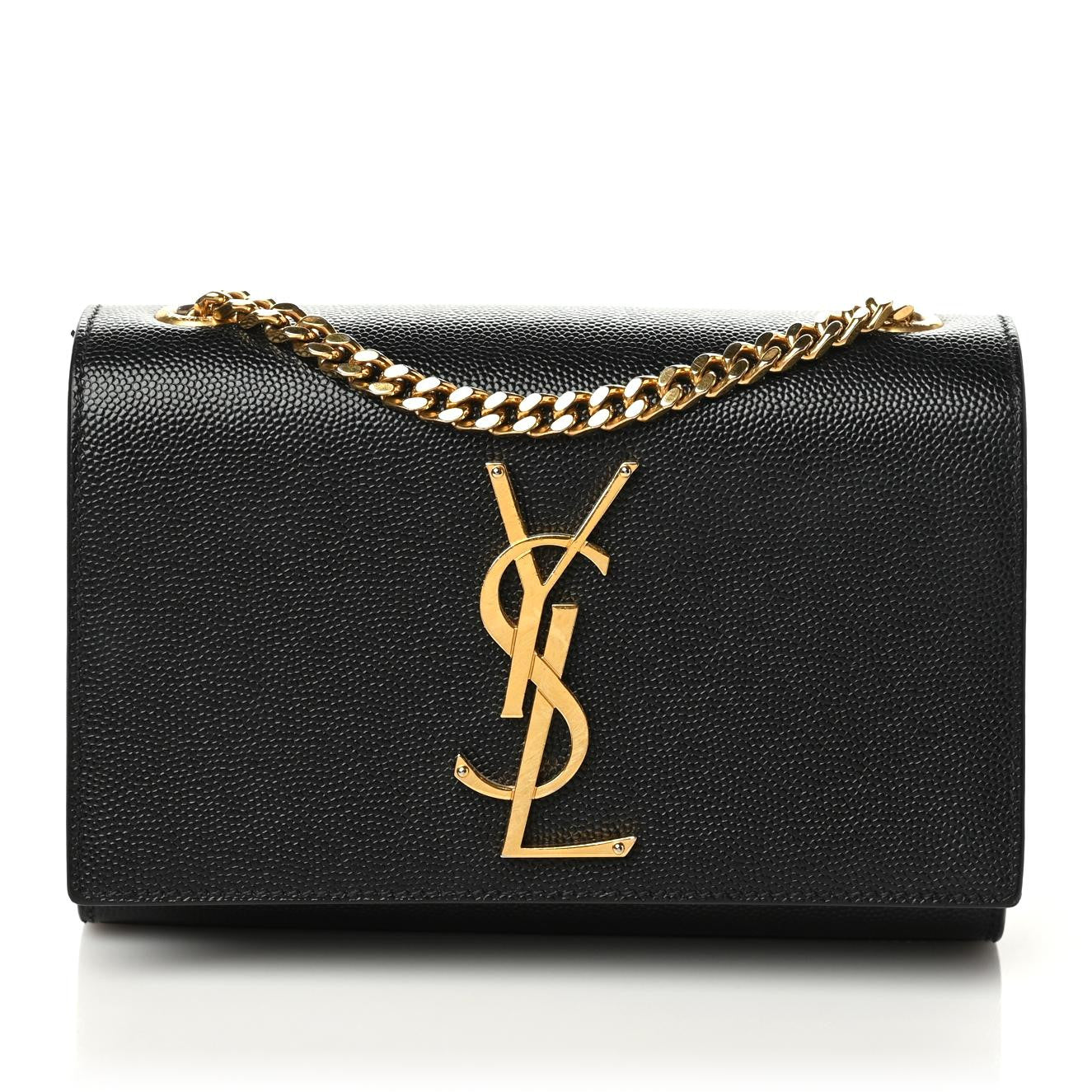 Grain De Poudre Small Monogram Kate Satchel Black