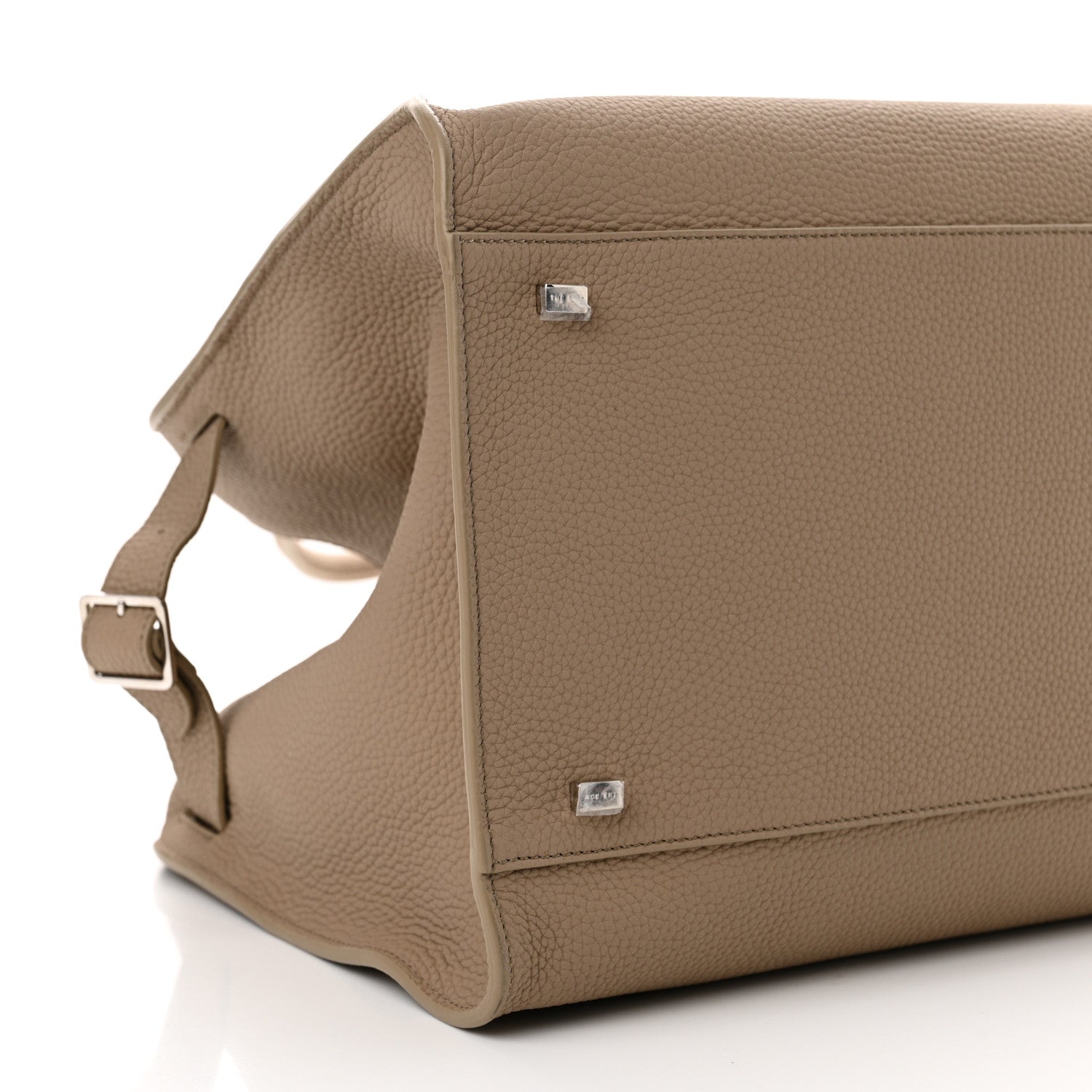 The Row Matte Grained Calfskin Soft Margaux 15 Dark Taupe 8 of 9