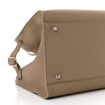 The Row Matte Grained Calfskin Soft Margaux 15 Dark Taupe 8 of 9