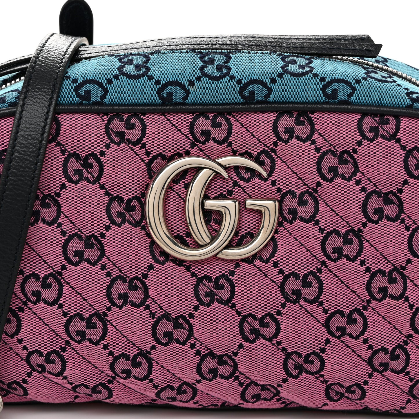 Monogram Multicolor Matelasse Diagonal Small GG Marmont Chain Shoulder Bag Pink Blue Green Red Light Blue