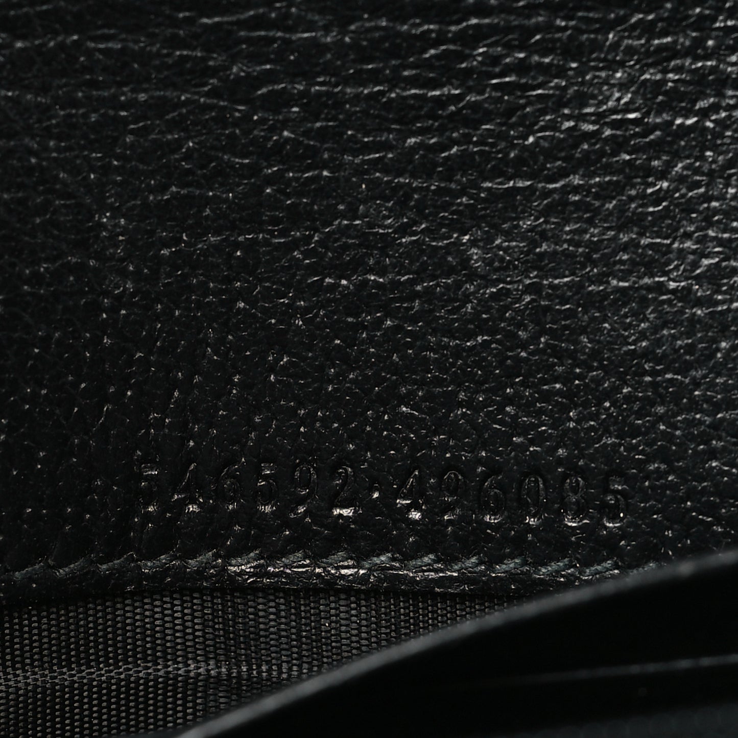 Textured Calfskin Web Ophidia Wallet On Chain Black