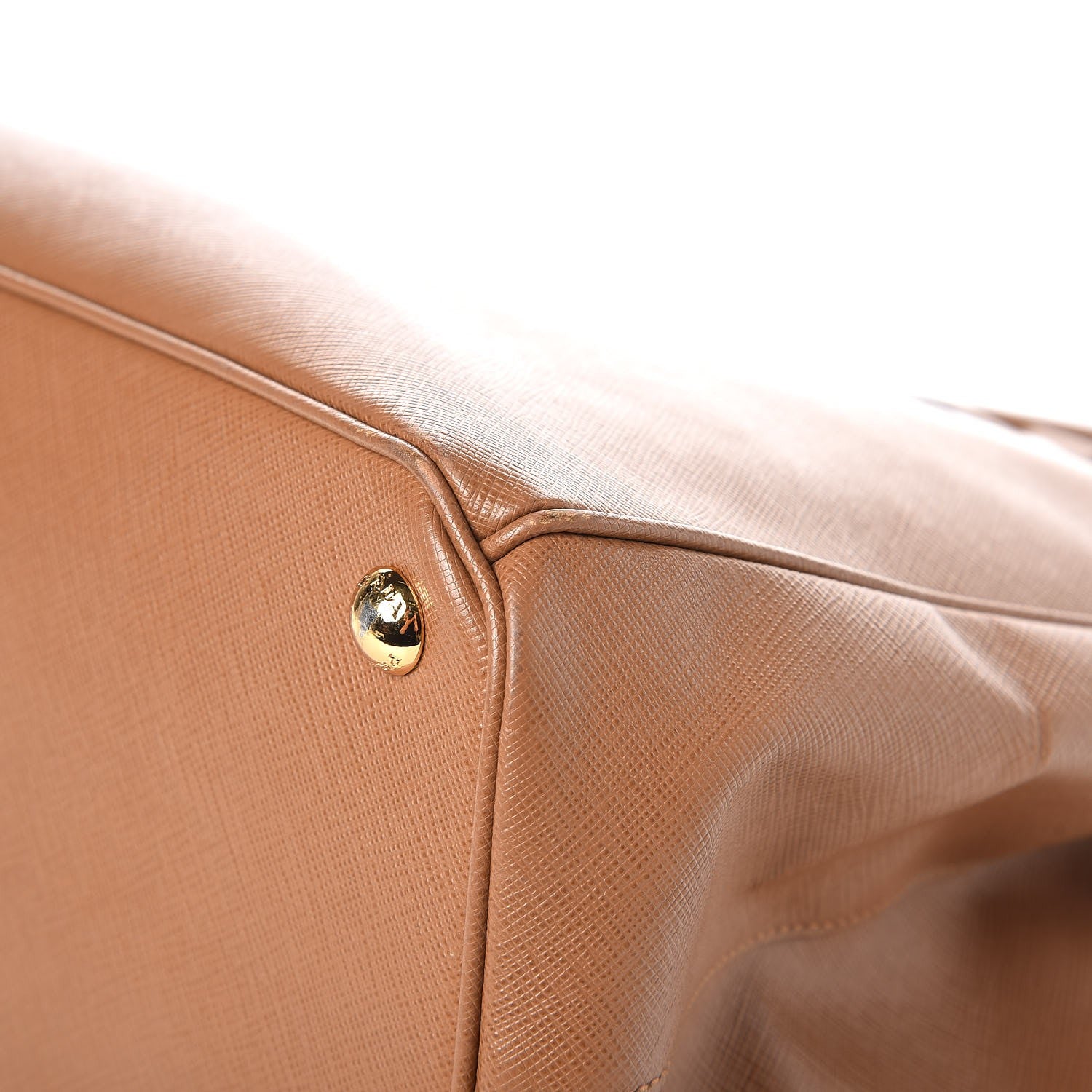 Prada Saffiano Large Galleria Double Zip Tote Caramel 13 of 14