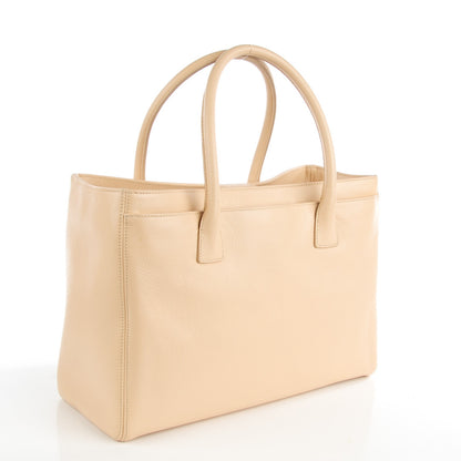 Chanel Calfskin Cerf Executive Shopper Tote Beige 3 of 7