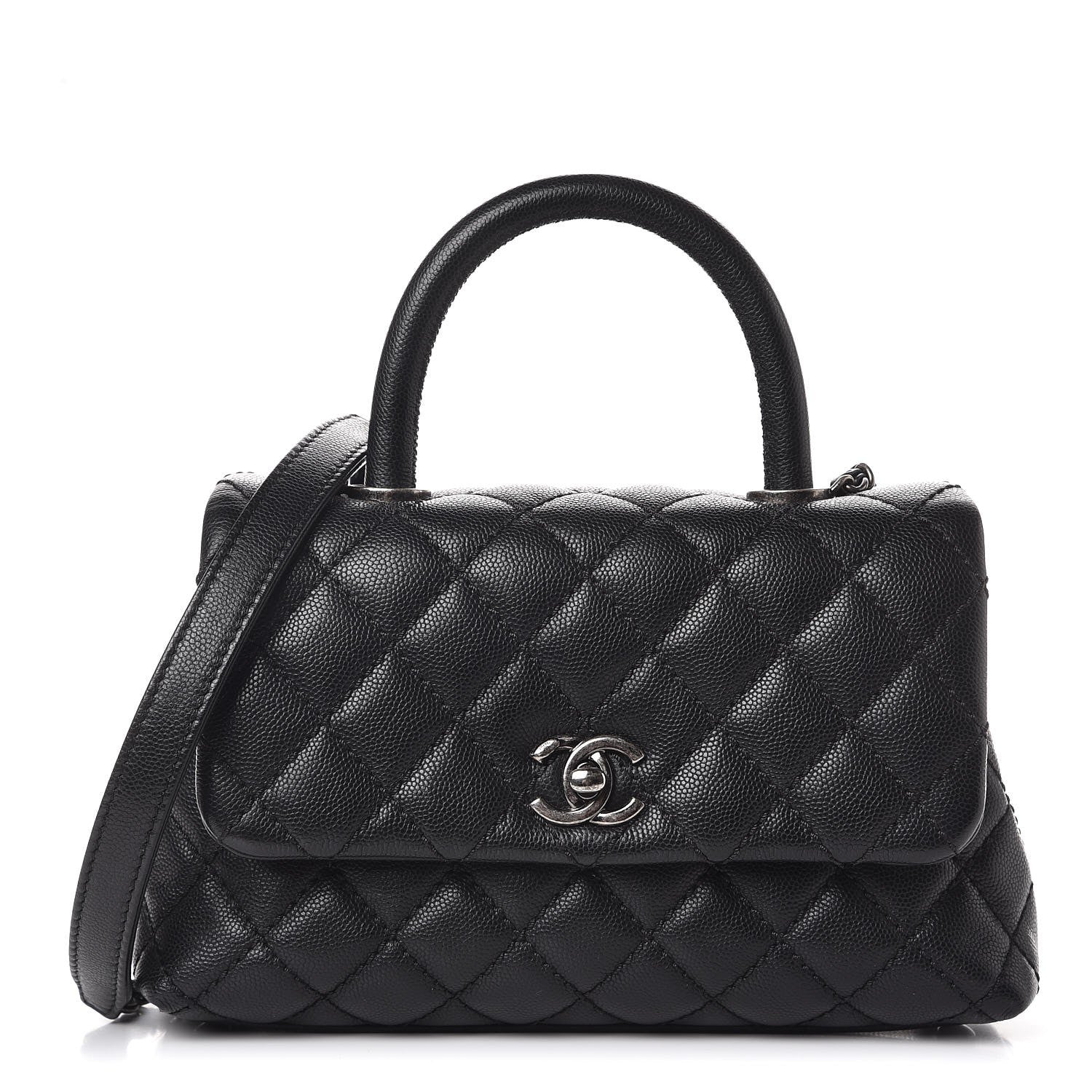 Chanel Caviar Quilted Mini Coco Handle Flap Black 1 of 8