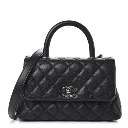 Chanel Caviar Quilted Mini Coco Handle Flap Black 1 of 8