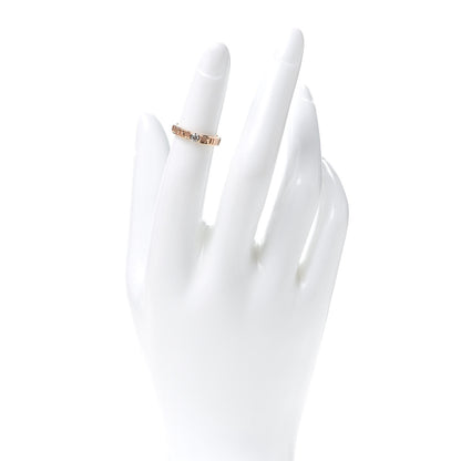Tiffany 18K Rose Gold Diamond Atlas Closed Narrow Ring 47 4 2 of 6