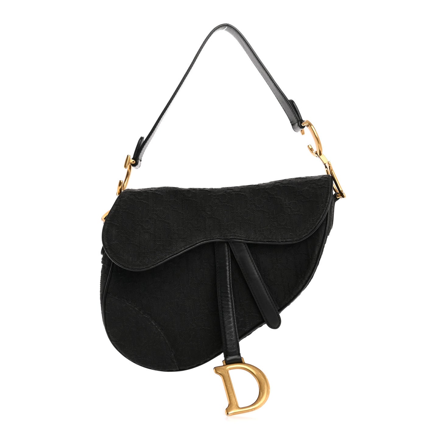 Monogram Saddle Bag Black