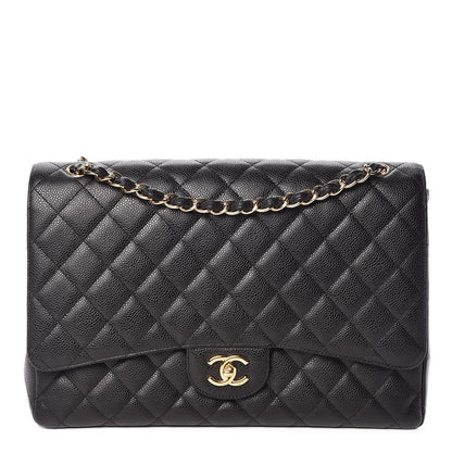 Chanel Caviar Quilted Maxi Single Flap Black 1 of 10