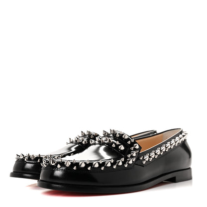 Christian Louboutin Patent Calfskin Spikes Mattia Loafers 40.5 Black 3 of 8