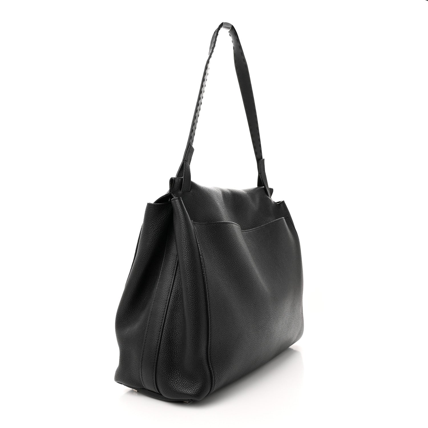 The Row Grained Calfskin Sidekick Black 3 of 12