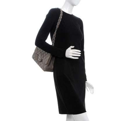 Chanel Lambskin Quilted Jumbo Single Flap Dark Grey 3 of 16