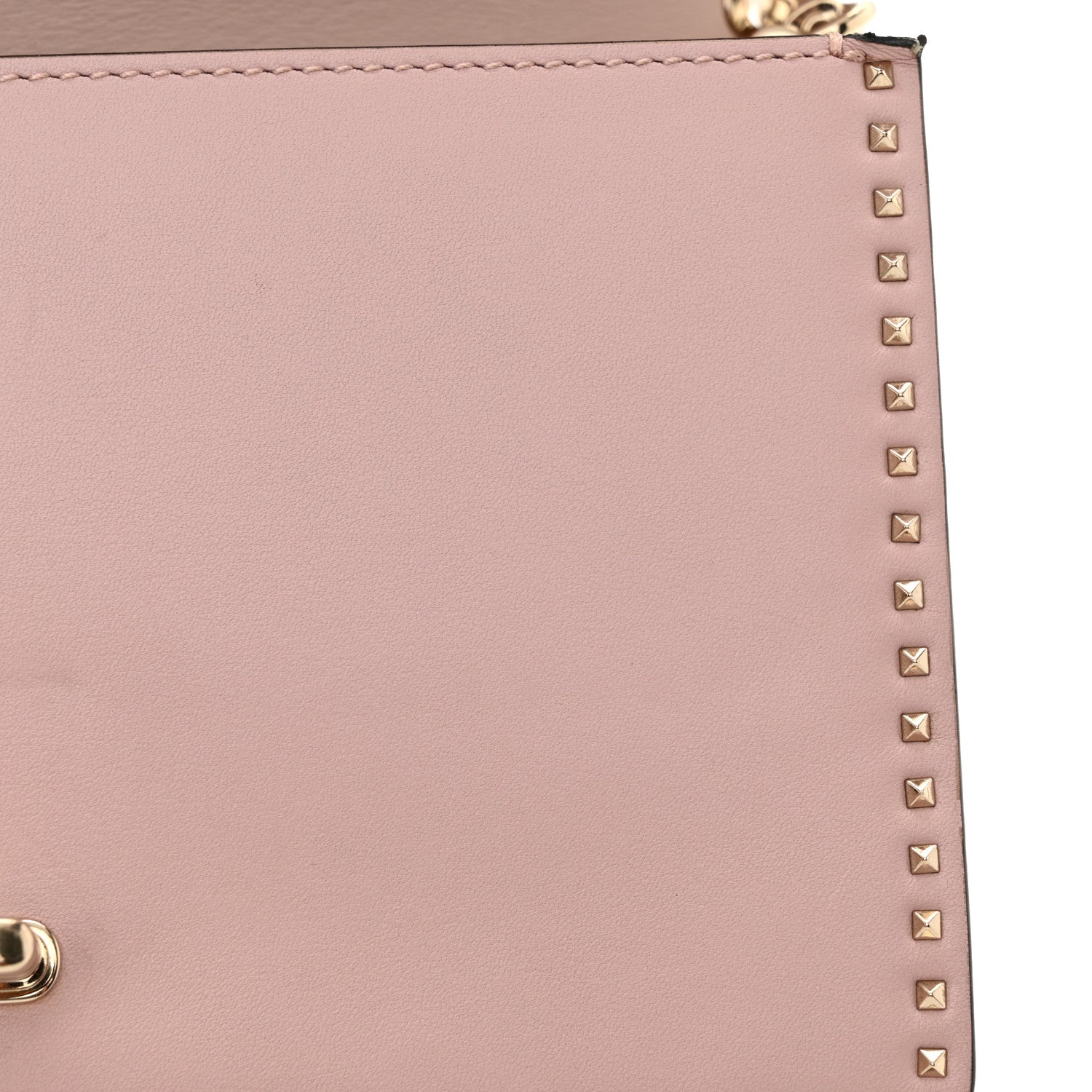 Valentino Garavani Vitello Rockstud Cabana Shoulder Bag Water Rose 17 of 18