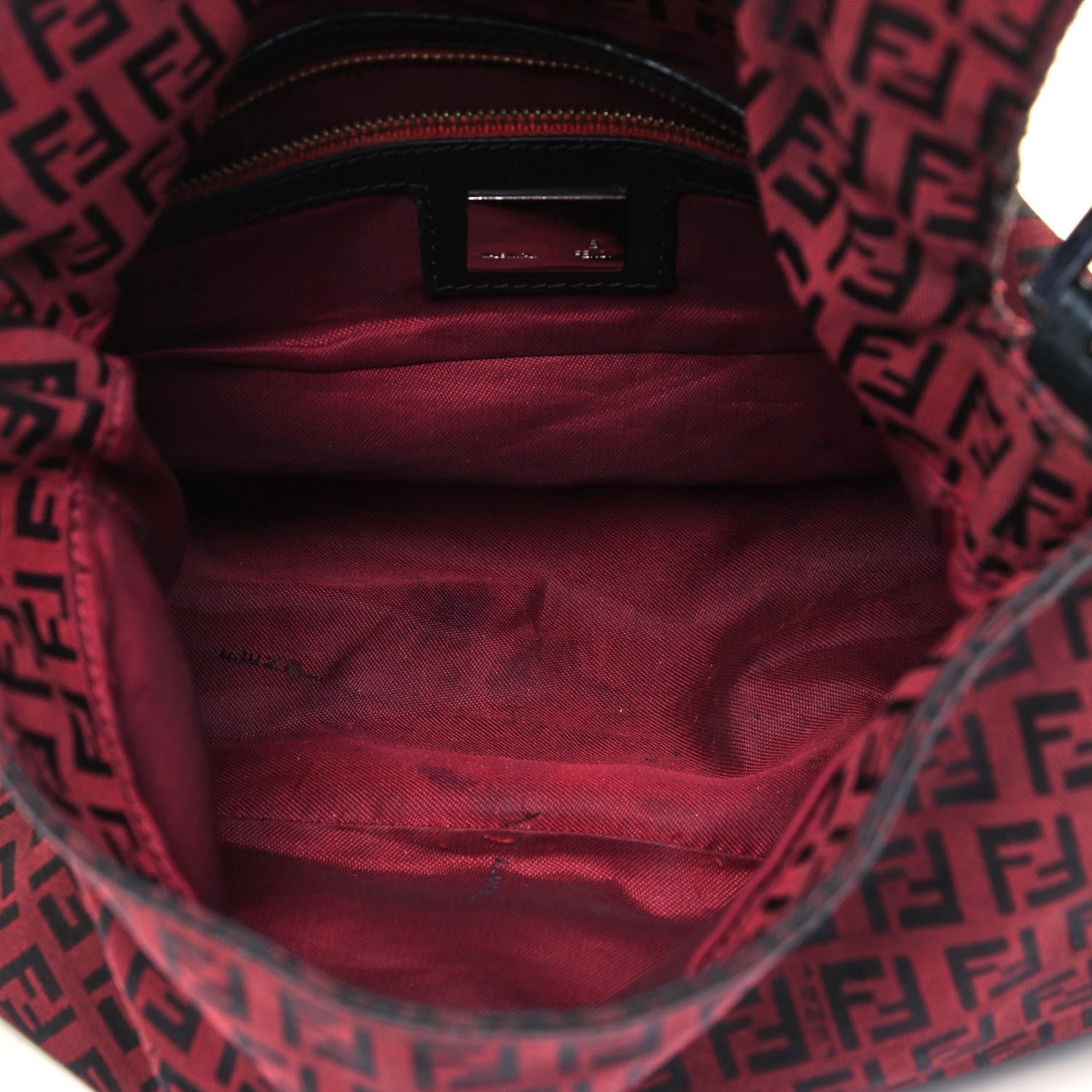 Fendi Zucchino Mama Baguette Red 5 of 9