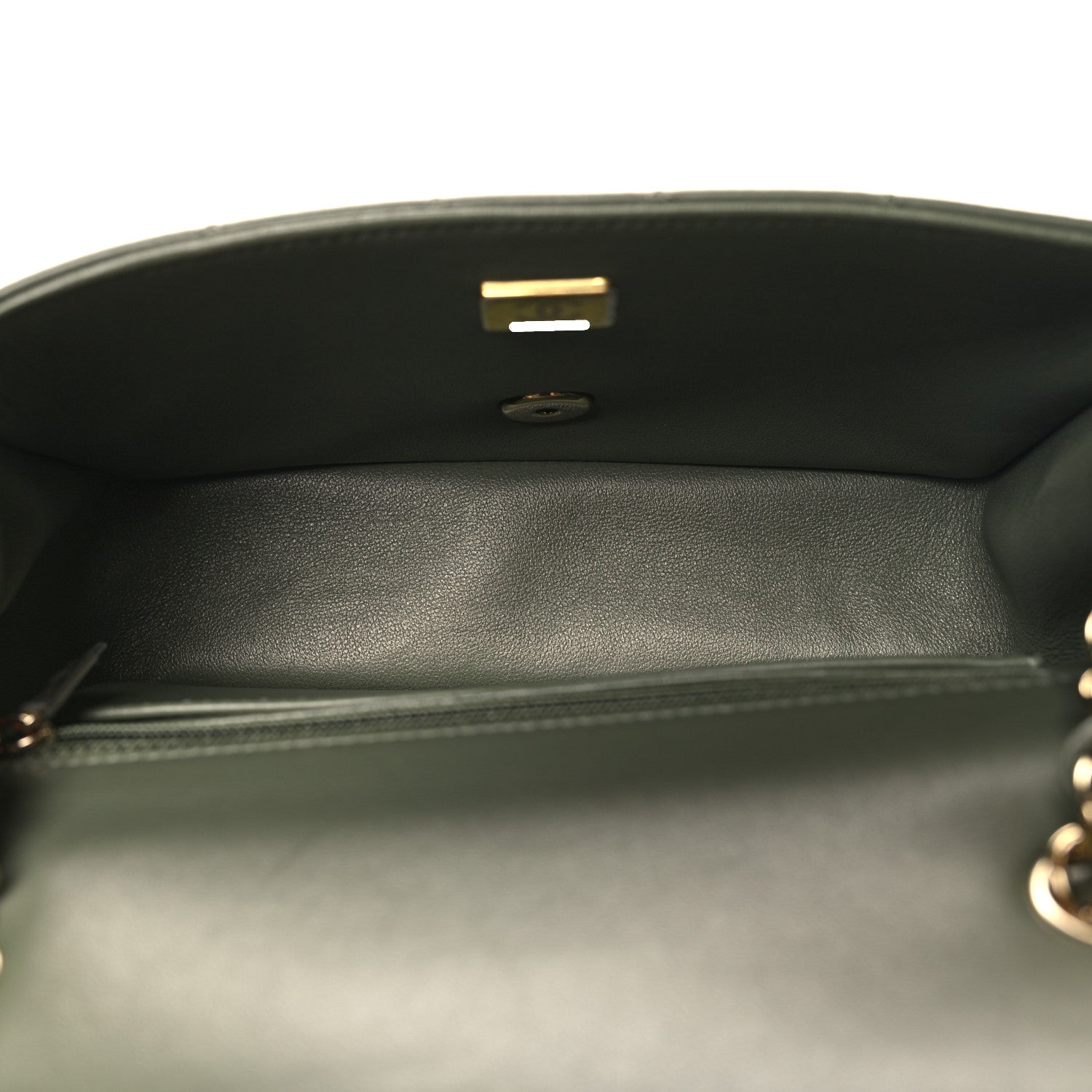 Chanel Lambskin Quilted Mini Rectangular Flap Green 4 of 9