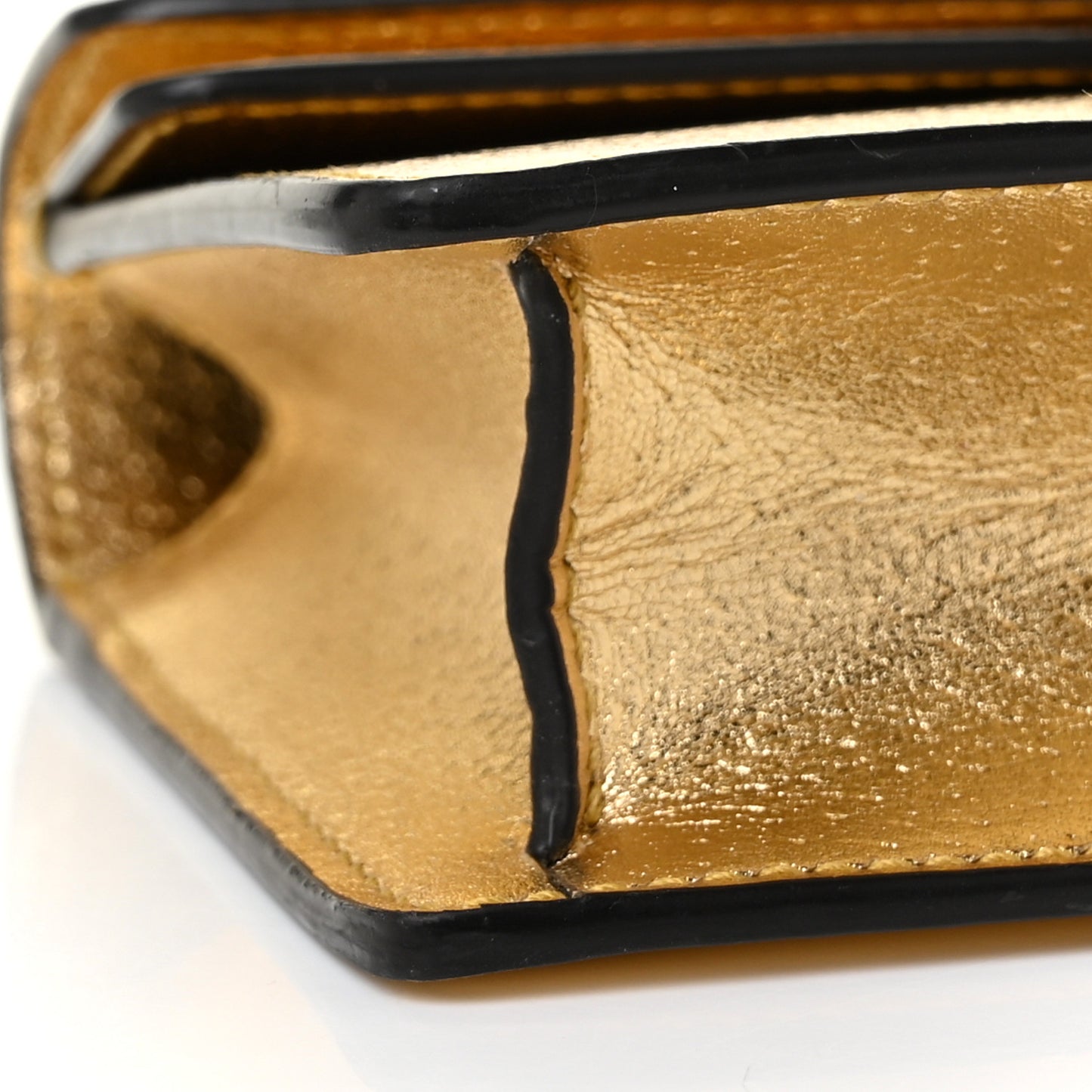 Metallic Calfskin Super Mini Dionysus Shoulder Bag Gold