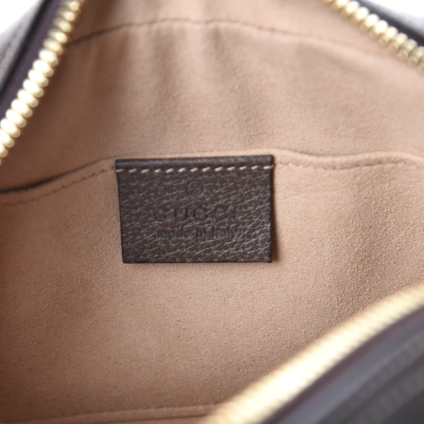 GG Supreme Monogram Web Small Ophidia Belt Bag 85 34 Dark Brown