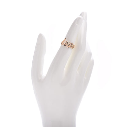 Tiffany 18K Rose Gold Paloma's Graffiti Love Ring 50 5.5 2 of 4