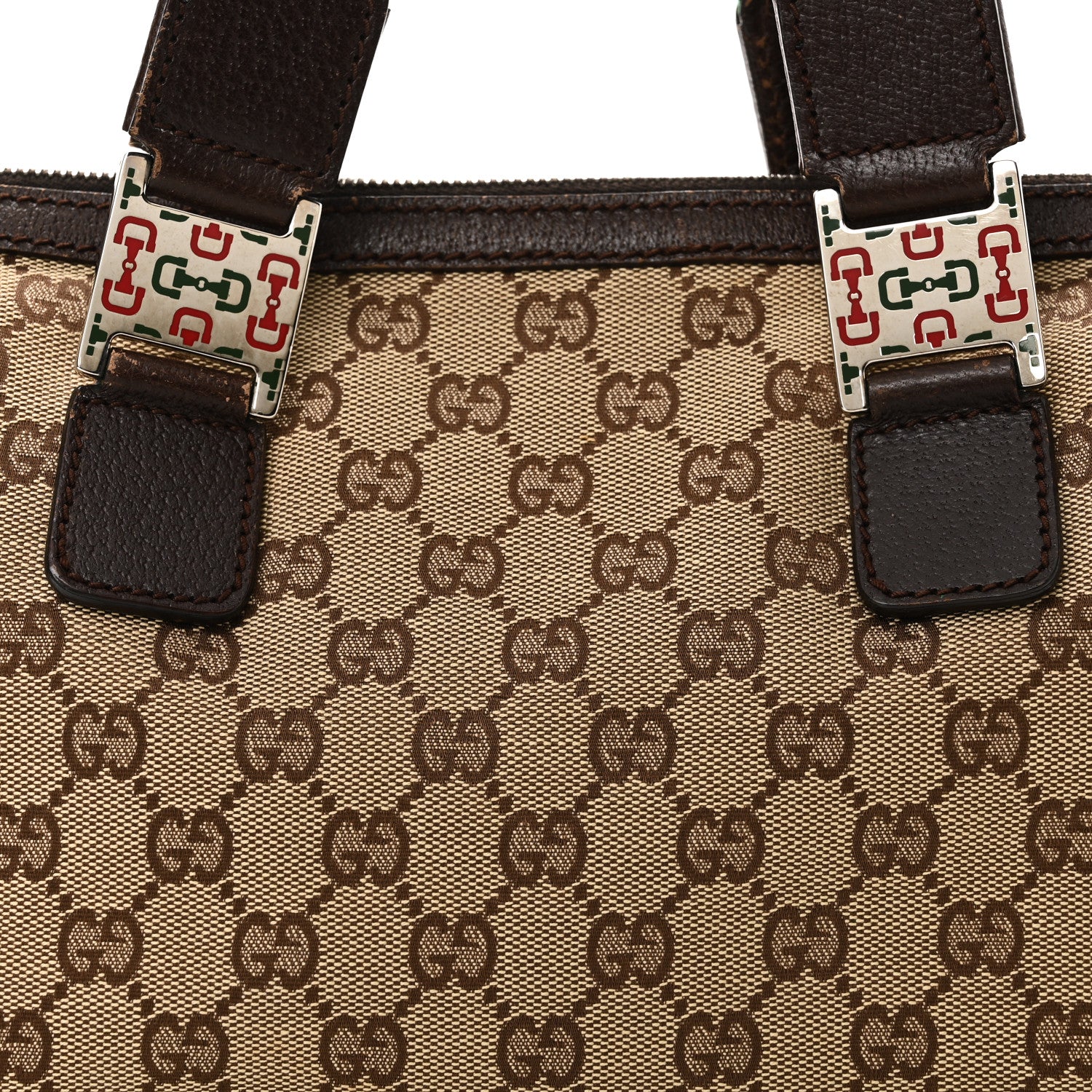 Gucci GG Monogram Web Pop Tote Brown 8 of 10