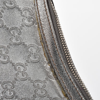 Gucci Metallic Guccissima Small Princy Hobo Silver 9 of 10