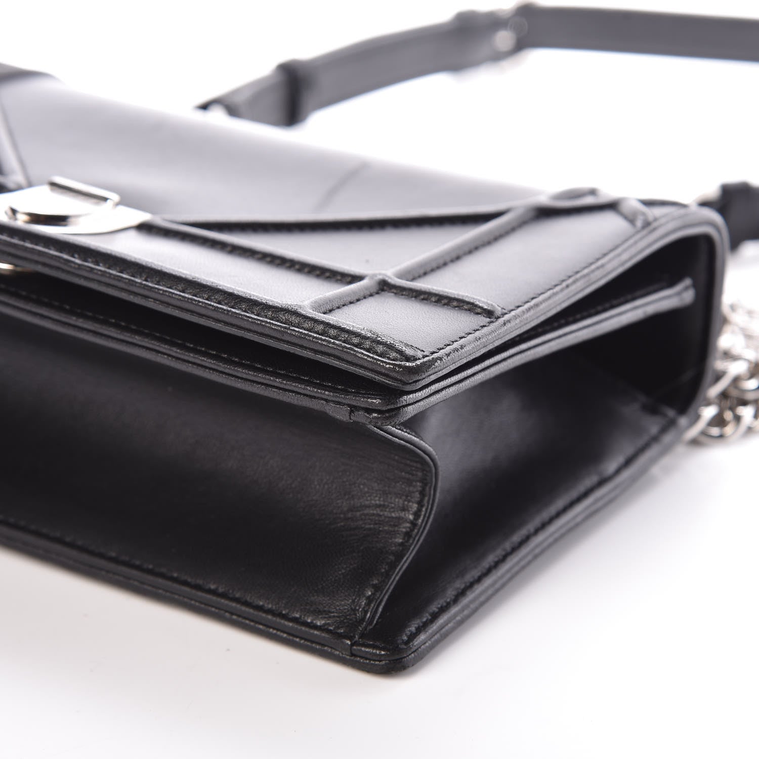 Christian Dior Calfskin Small Diorama Flap Bag Black 9 of 9