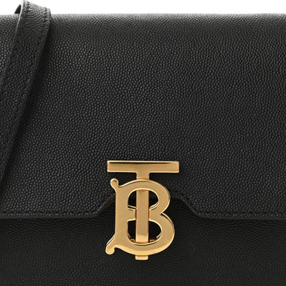 Burberry Grained Calfskin Mini TB Bag Black 7 of 9