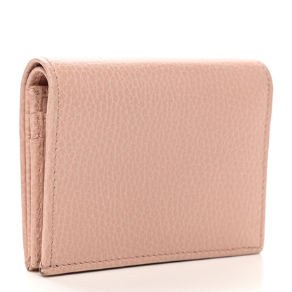Gucci Pebbled Calfskin Butterfly Card Case Perfect Pink 3 of 6