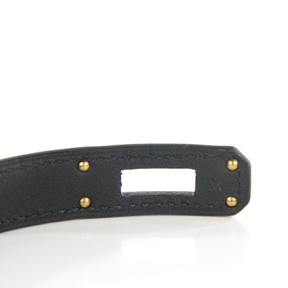 Hermes Epsom Kelly Double Tour Bracelet M Black 5 of 7