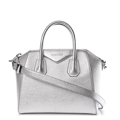 Givenchy Metallic Sugar Goatskin Small Antigona Silver 1 of 10
