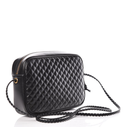 Gucci Calfskin Web Trapuntata Small GG Shoulder Bag Black 3 of 10