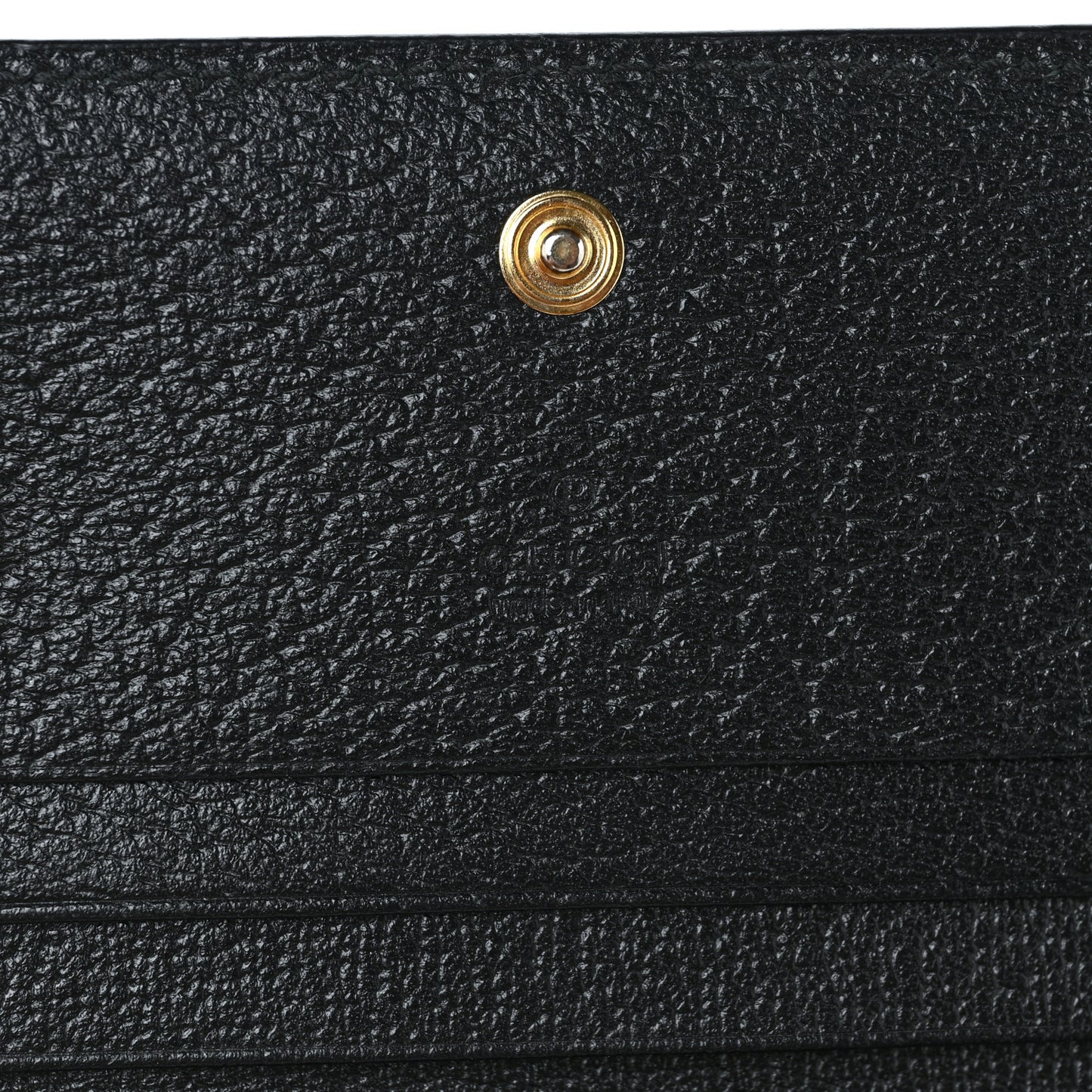 Calfskin Web Ophidia Card Case Black