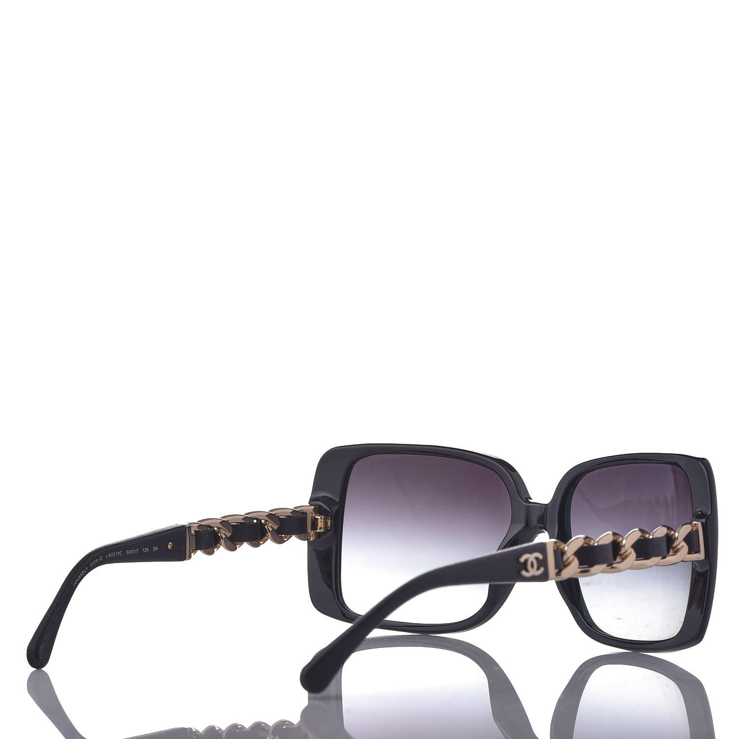 Chanel Chain Sunglasses 5208-Q Black 4 of 9