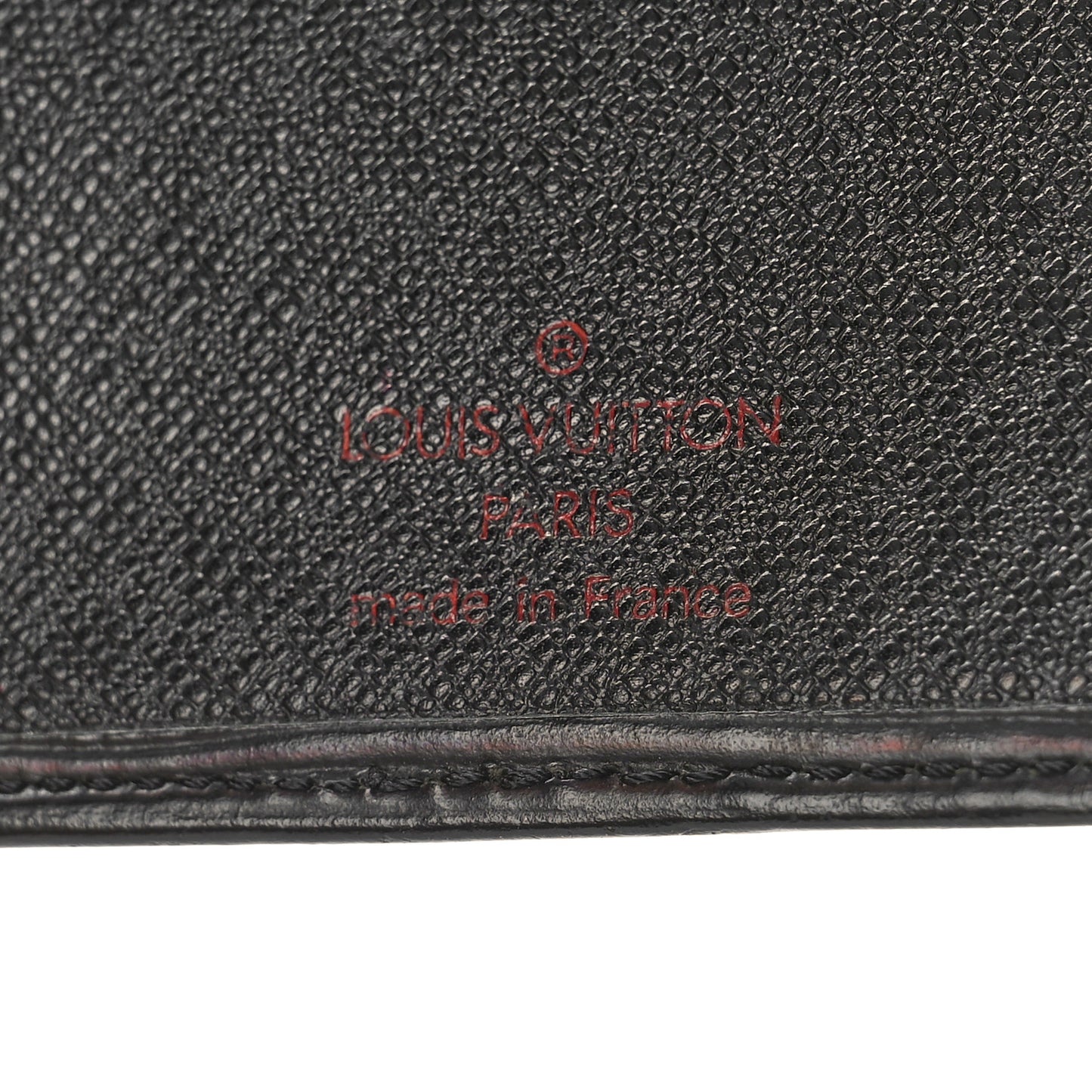 Epi Porte Valeurs Checkbook Wallet Black