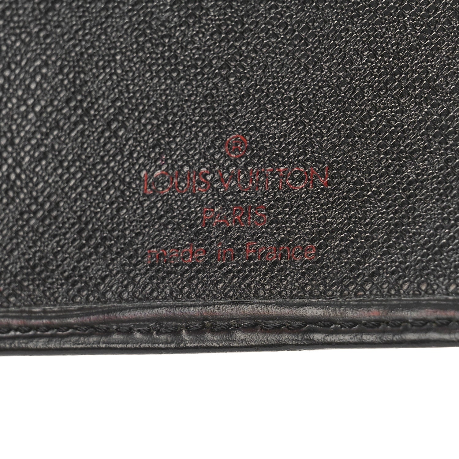 Louis Vuitton Epi Porte Valeurs Checkbook Wallet Black 6 of 8